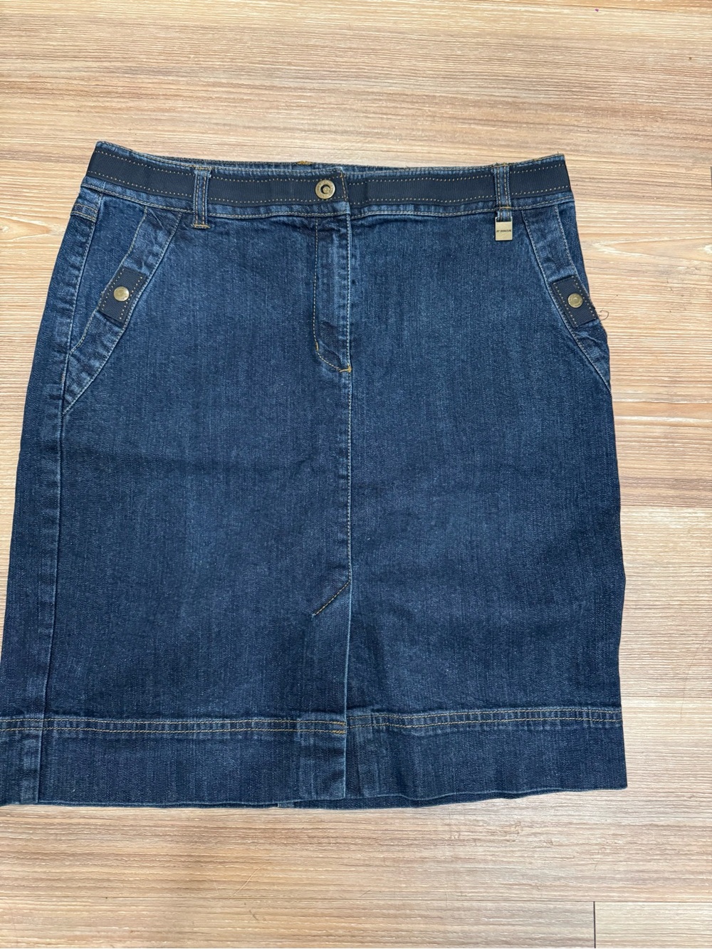 Jones New York Dark Blue Denim Mini Skirt